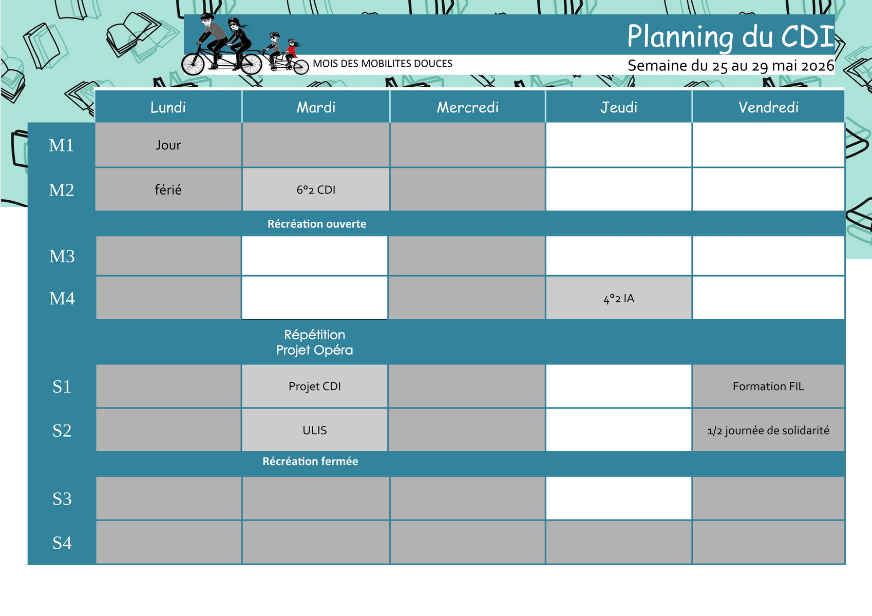 Planning du CDI semaine22 001 redimensionner